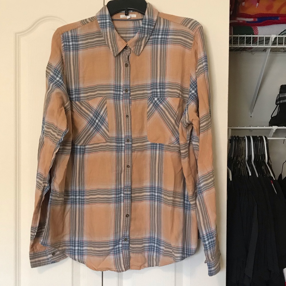 Maurices Button Up Flannel Plus Size